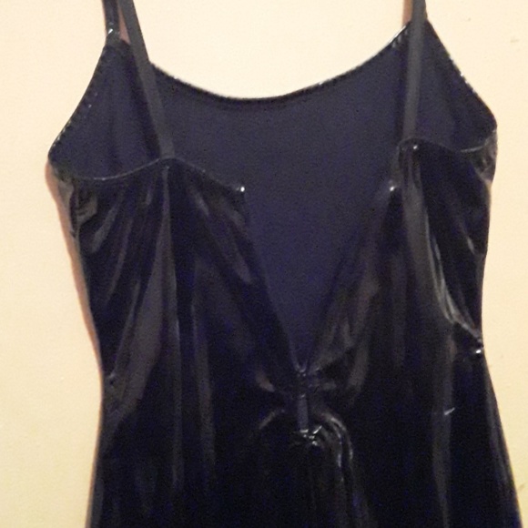 Pleather black mini dress - Picture 7 of 8